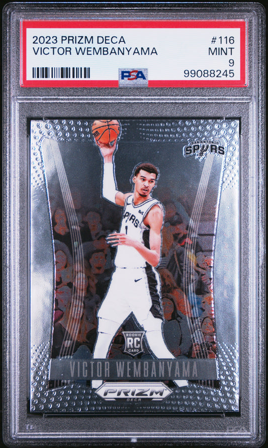 2023 Panini Prizm Deca #116 Victor Wembanyama PSA 9 99088245