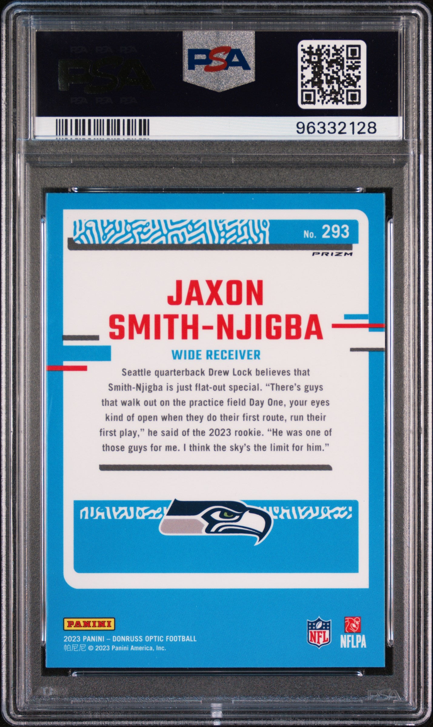 2023 Panini Donruss Optic #293 Jaxon Smith-Njigba Holo PSA 9 96332128