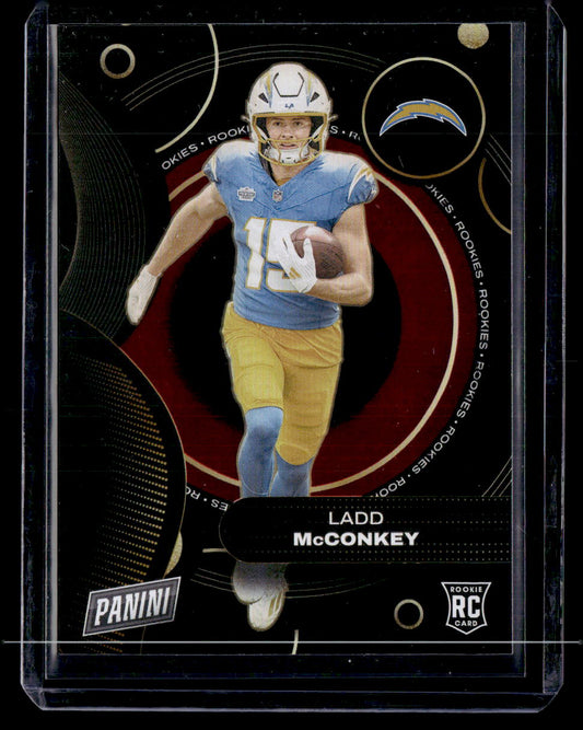 2024 Panini Player of the Day #RC5 Ladd McConkey Rookies - Red #/99