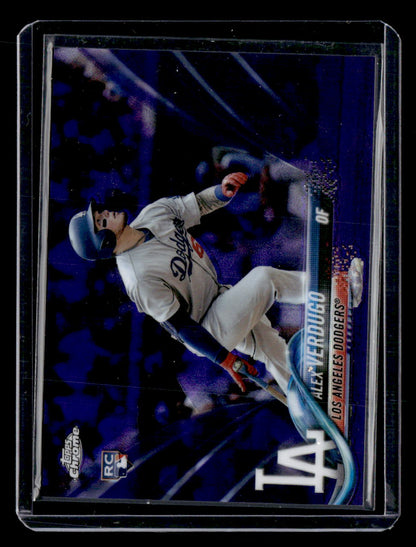 2018 Topps Chrome #167 Alex Verdugo Purple Refractor #/299