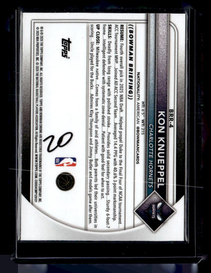 2025-26 Bowman #BCV-4 Kon Knueppel Chrome Reptilian Refractors