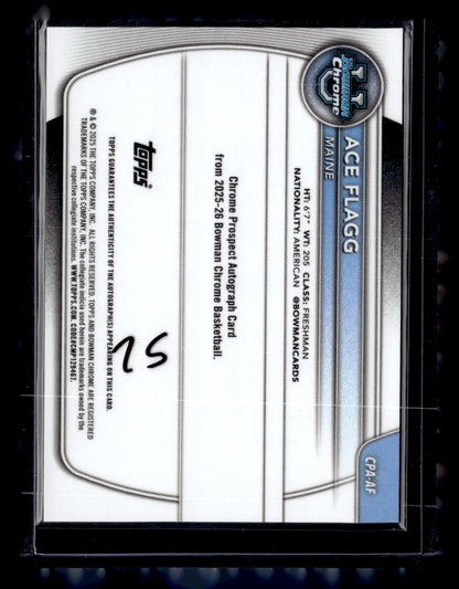 2025-26 Bowman #CPA-AF Ace Flagg Chrome Prospect Auto Speckle Refractor #/299