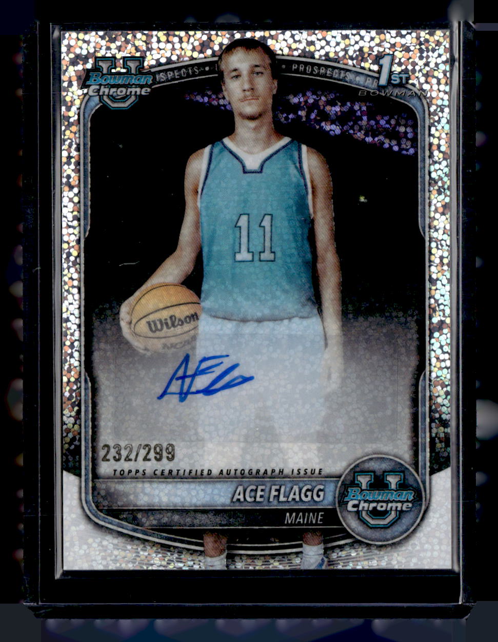 2025-26 Bowman #CPA-AF Ace Flagg Chrome Prospect Auto Speckle Refractor #/299