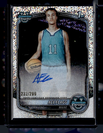 2025-26 Bowman #CPA-AF Ace Flagg Chrome Prospect Auto Speckle Refractor #/299