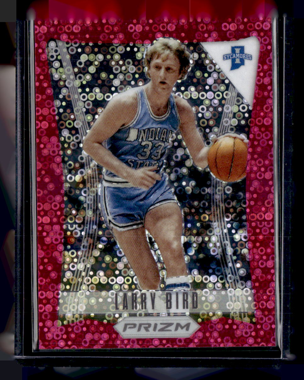 2021 Panini Prizm Draft Picks #13 Larry Bird Flashback Prizms Pink Circles #/20