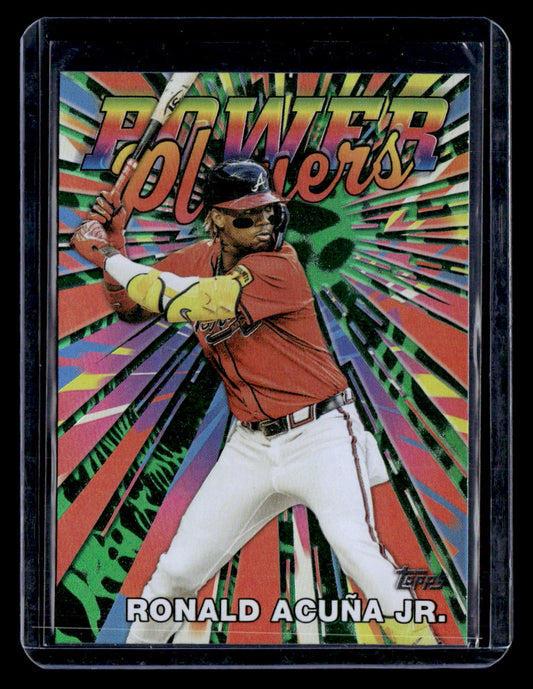 2025 Topps #PP-3 Ronald Acuña Jr. Power Players Green #/99
