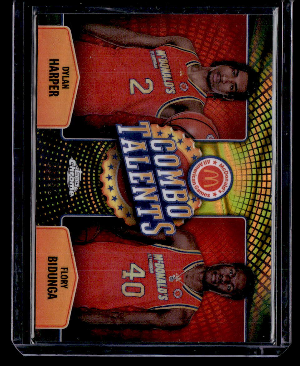 2024 Topps Chrome All-American #COT-DYH Harper/Bidunga Combo Talents Gold #/50
