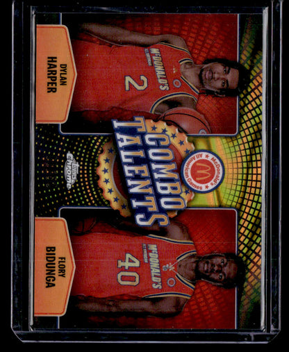 2024 Topps Chrome All-American #COT-DYH Harper/Bidunga Combo Talents Gold #/50
