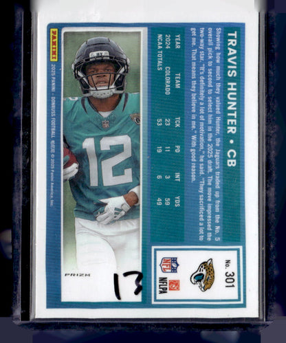 2025 Donruss Optic #201 Travis Hunter Red Hyper