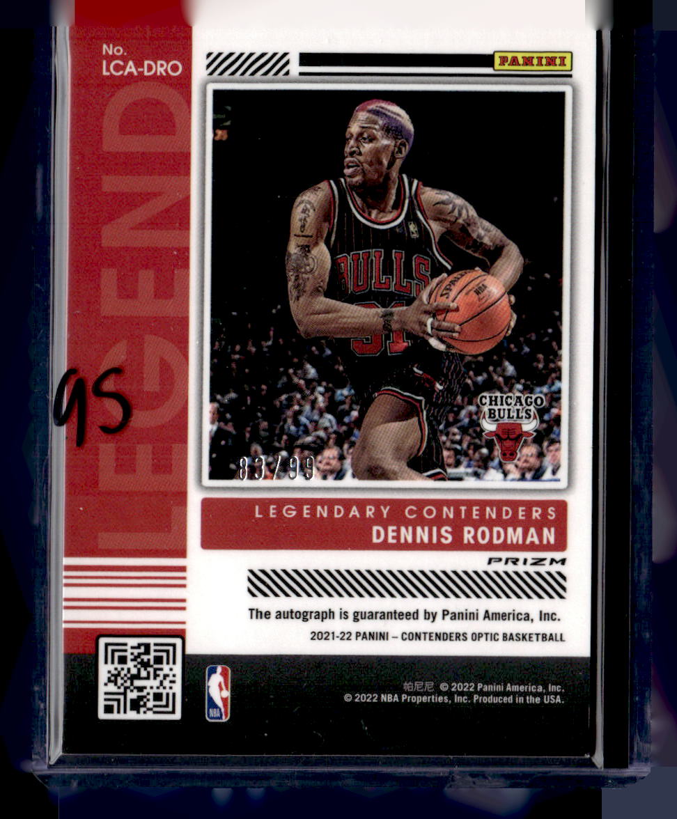 2021-22 Panini Contenders Optic #LCA-DRO Dennis Rodman Contenders Auto #/99