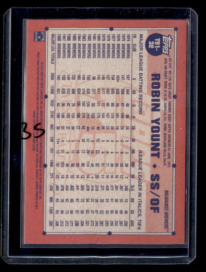2026 Topps #T91-32 Robin Yount 1991 Topps Baseball 35th Anniversary Orange #/25