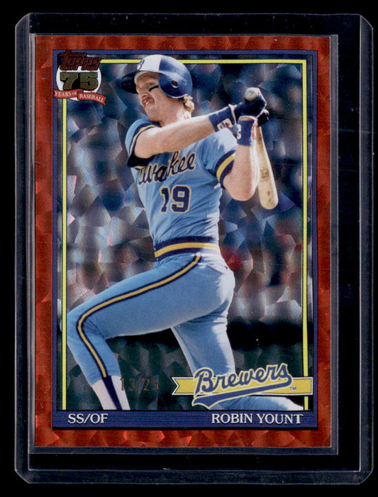 2026 Topps #T91-32 Robin Yount 1991 Topps Baseball 35th Anniversary Orange #/25