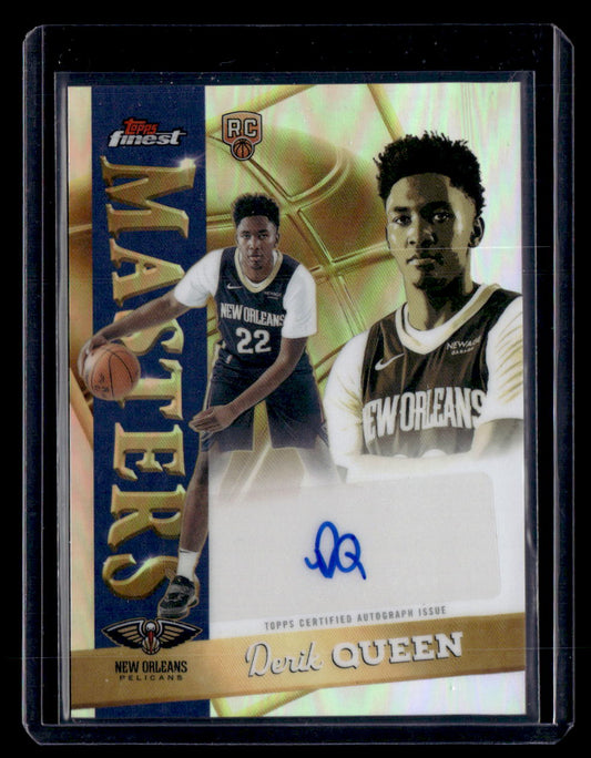 2025-26 Finest #MA-DQ Derik Queen Masters Autographs