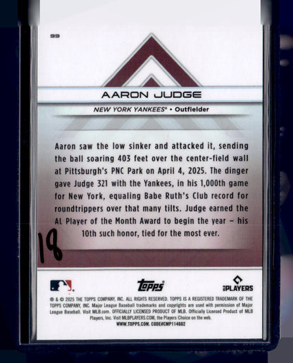 2025 Topps Transcendent Collection #99 Aaron Judge