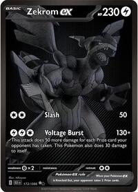Pokemon SV: Black Bolt Zekrom ex - 172/086