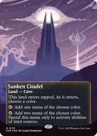 MTG Edge of Eternities: Stellar Sights Sunken Citadel (0176) (Borderless) (Galaxy Foil)