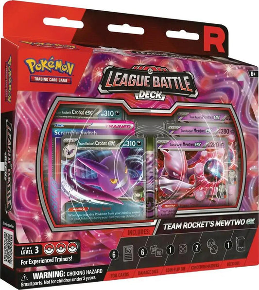 pokemon Team Rocket's Mewtwo ex League Battle Deck