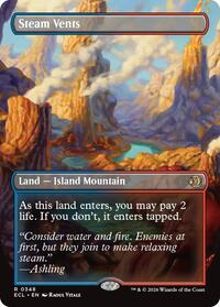 MTG Lorwyn Eclipsed Steam Vents (Borderless)