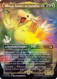 MTG FINAL FANTASY Choco, Seeker of Paradise (Borderless) (Chocobo Track Foil)