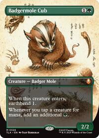 MTG Avatar: The Last Airbender Badgermole Cub (Borderless)