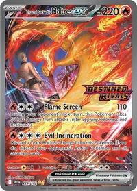 Pokemon Miscellaneous Cards & Products Team Rocket's Moltres ex - 229/182 (Destined Rivals Stamp)