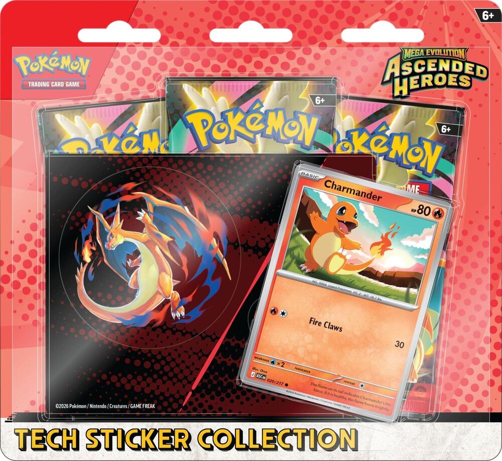 Pokemon Mega Evolution: Ascended Heroes Tech Sticker Collection