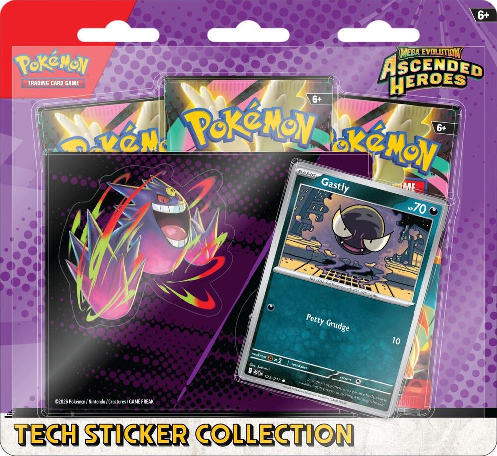 Pokemon Mega Evolution: Ascended Heroes Tech Sticker Collection