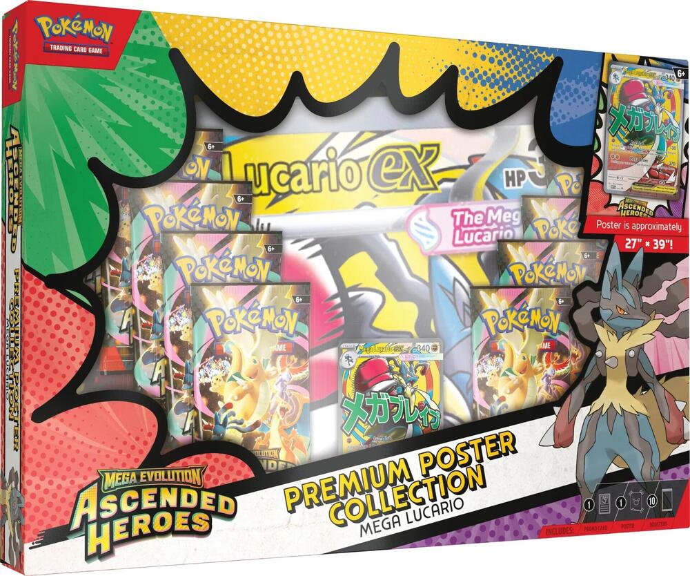 Pokemon Mega Evolution: Ascended Heroes Premium Poster Collection
