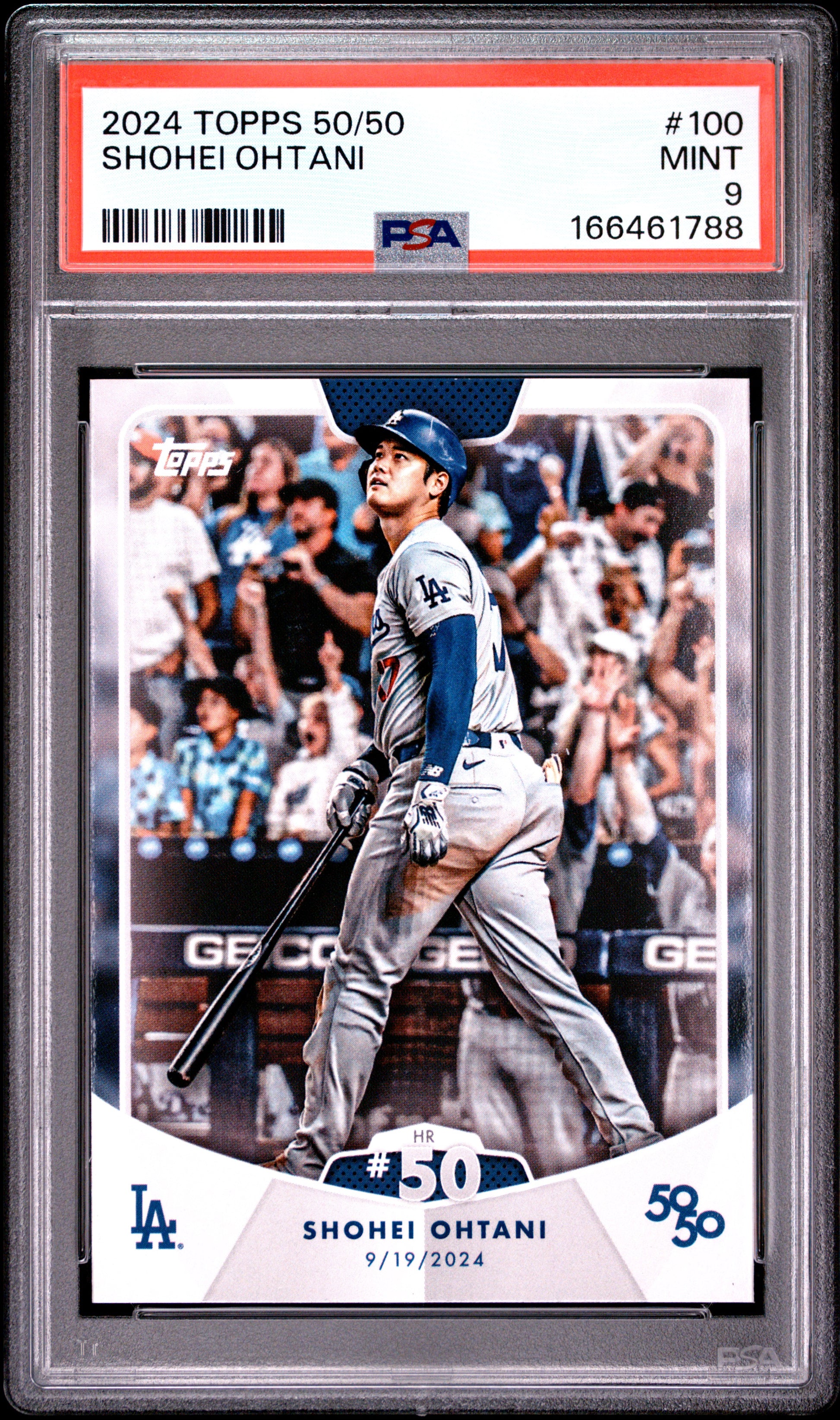 2024 Topps 50/50 Shohei Ohtani #100 Shohei Ohtani PSA 9 166461788
