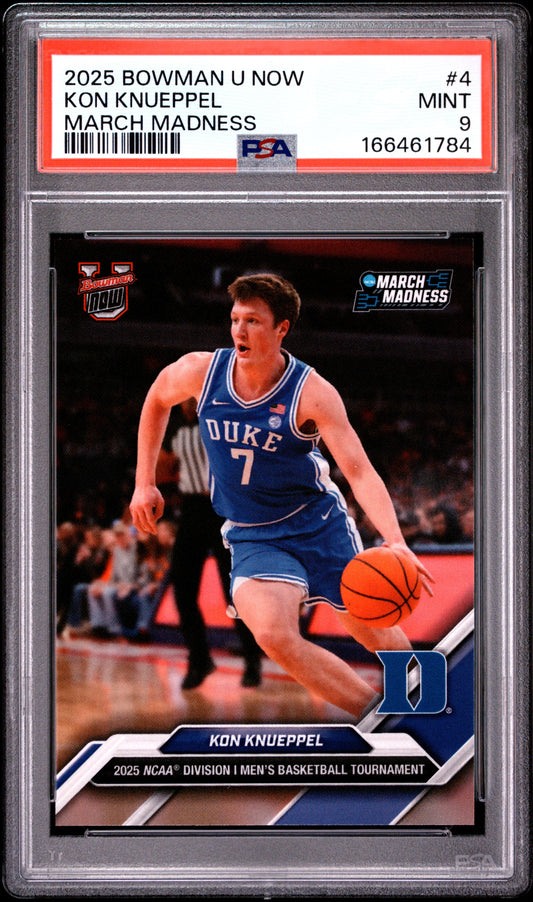 2025 Bowman U Now March Madness #4 Kon Knueppel PSA 9 166461784