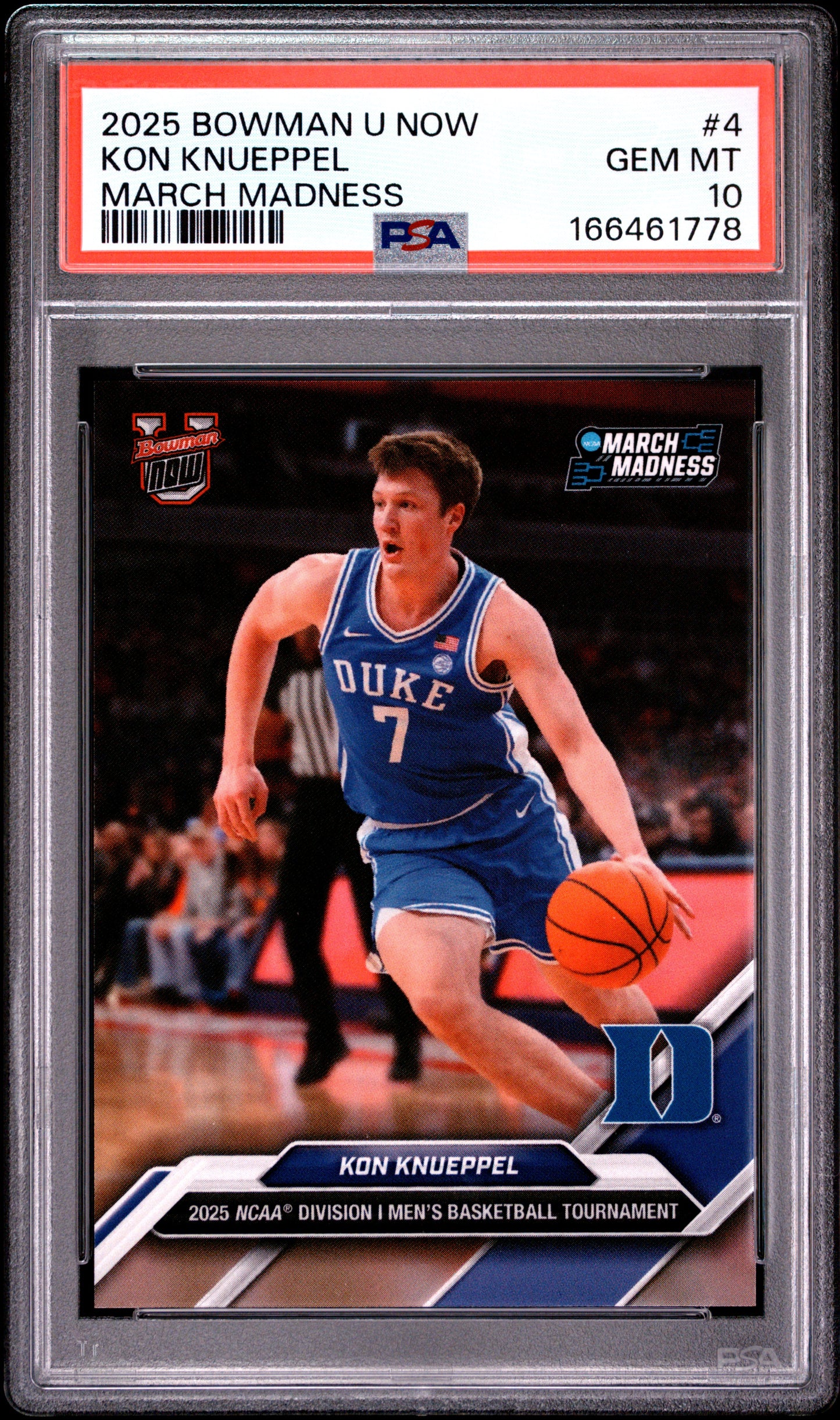 2025 Bowman U Now March Madness #4 Kon Knueppel PSA 10 166461778