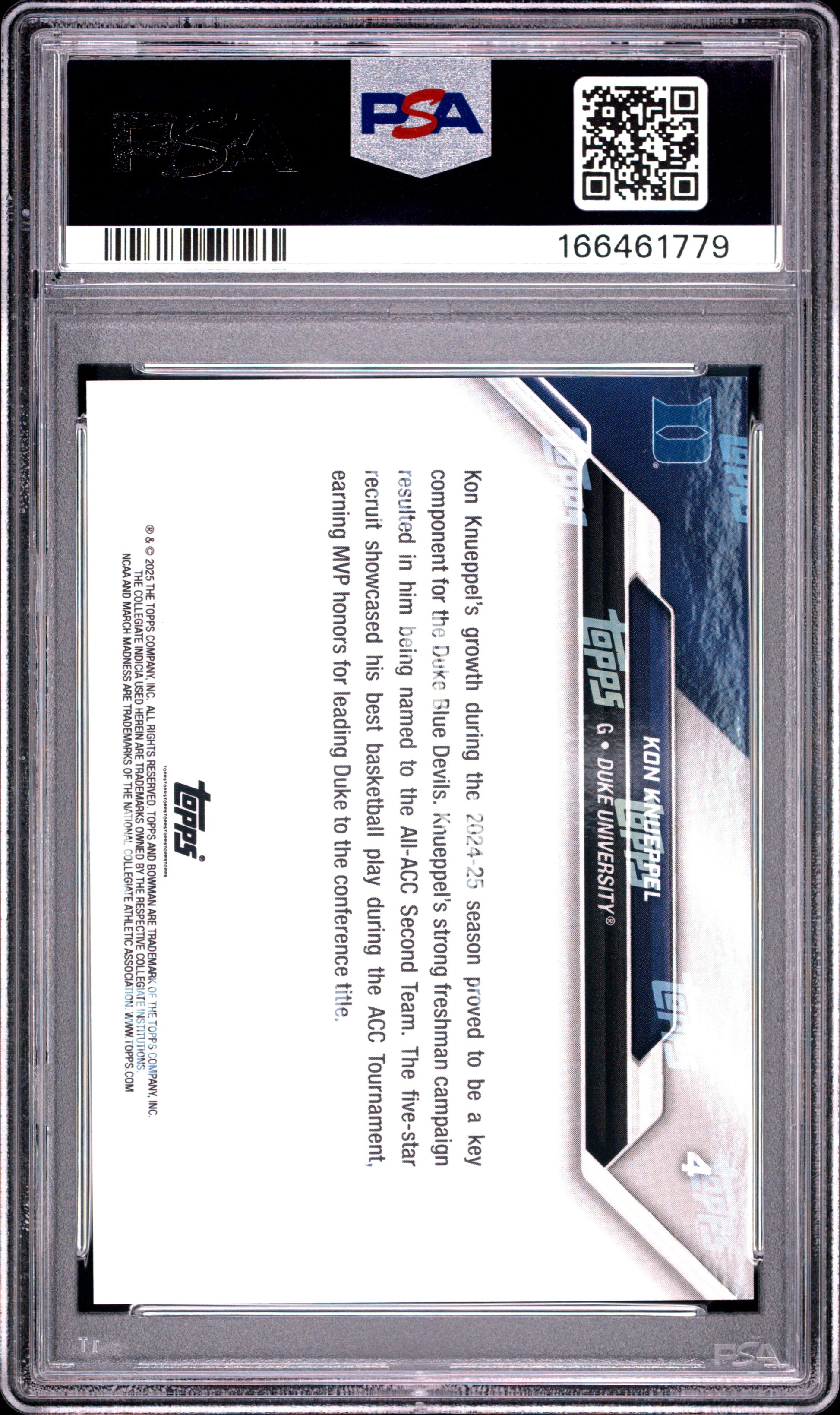 2025 Bowman U Now March Madness #4 Kon Knueppel PSA 10 166461779