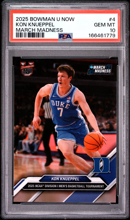 2025 Bowman U Now March Madness #4 Kon Knueppel PSA 10 166461779