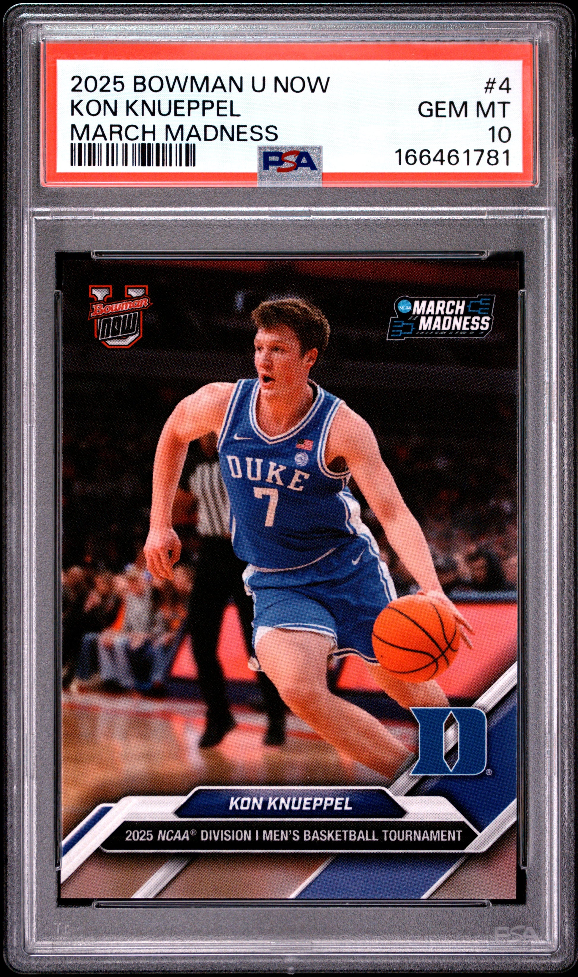 2025 Bowman U Now March Madness #4 Kon Knueppel PSA 10 166461781