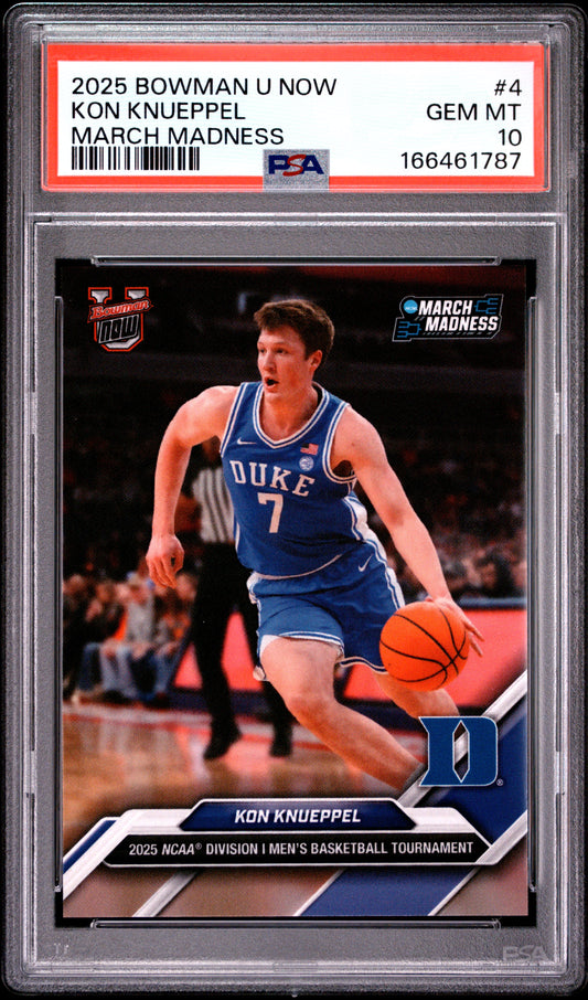 2025 Bowman U Now March Madness #4 Kon Knueppel PSA 10 166461787
