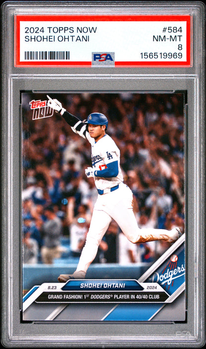 2024 Topps Now #584 Shohei Ohtani PSA 8 156519969
