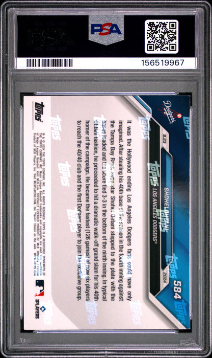2024 Topps Now #584 Shohei Ohtani PSA 8 156519967