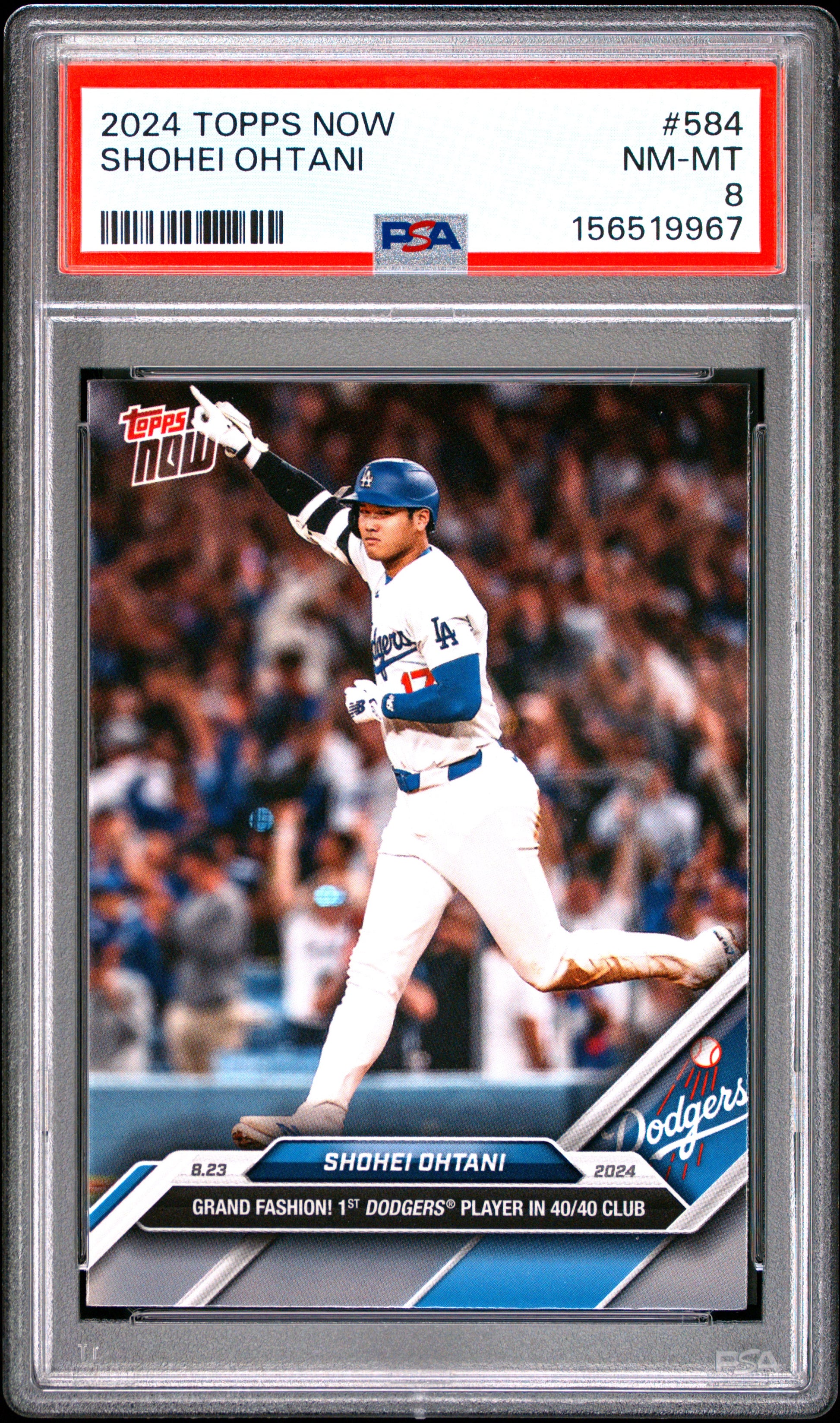 2024 Topps Now #584 Shohei Ohtani PSA 8 156519967