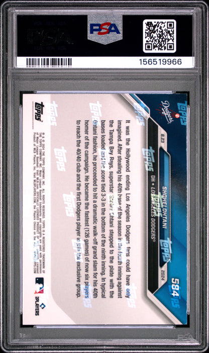 2024 Topps Now #584 Shohei Ohtani PSA 8 156519966