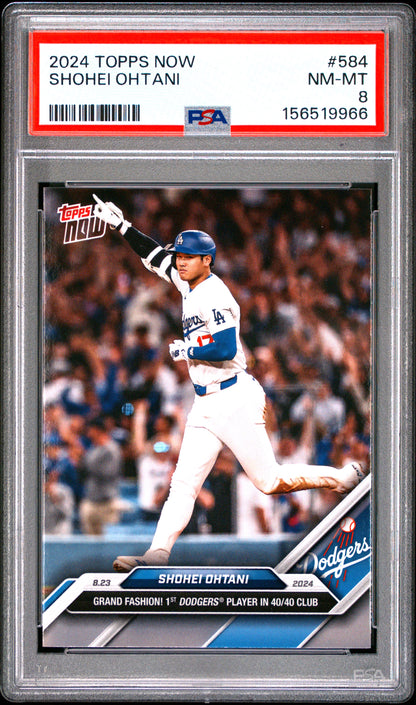 2024 Topps Now #584 Shohei Ohtani PSA 8 156519966