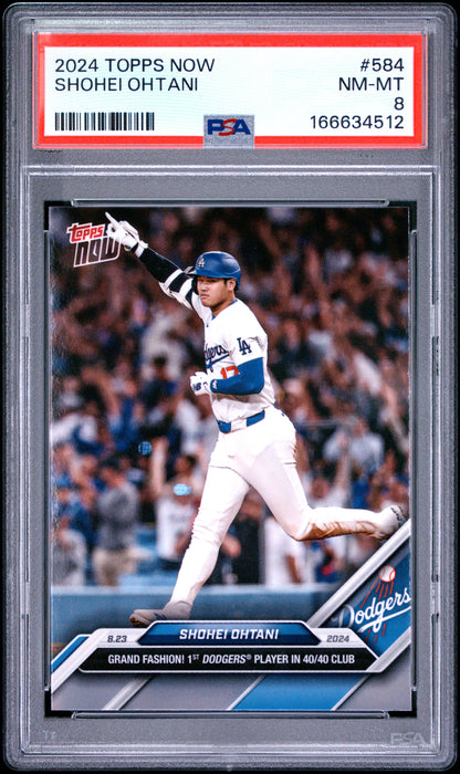 2024 Topps Now #584 Shohei Ohtani PSA 8 166634512