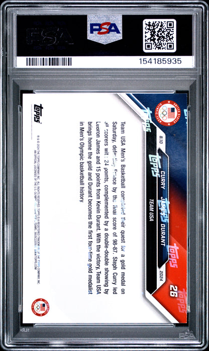 2024 Topps Now Olympic Games #26 Curry/James/Durant PSA 7 154185935