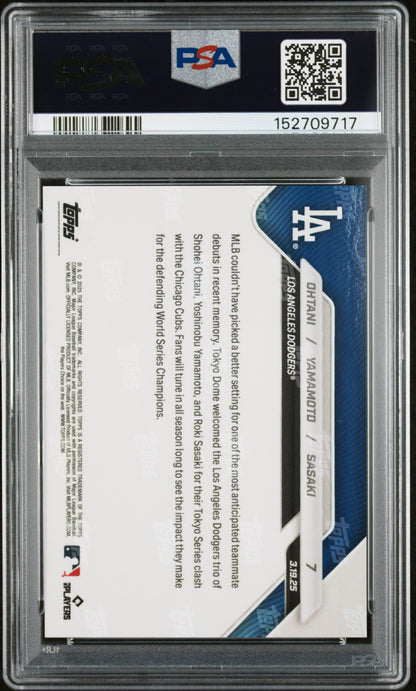 2025 Topps Now #7 Ohtani/Yamamoto/Sasaki PSA 7 152709717
