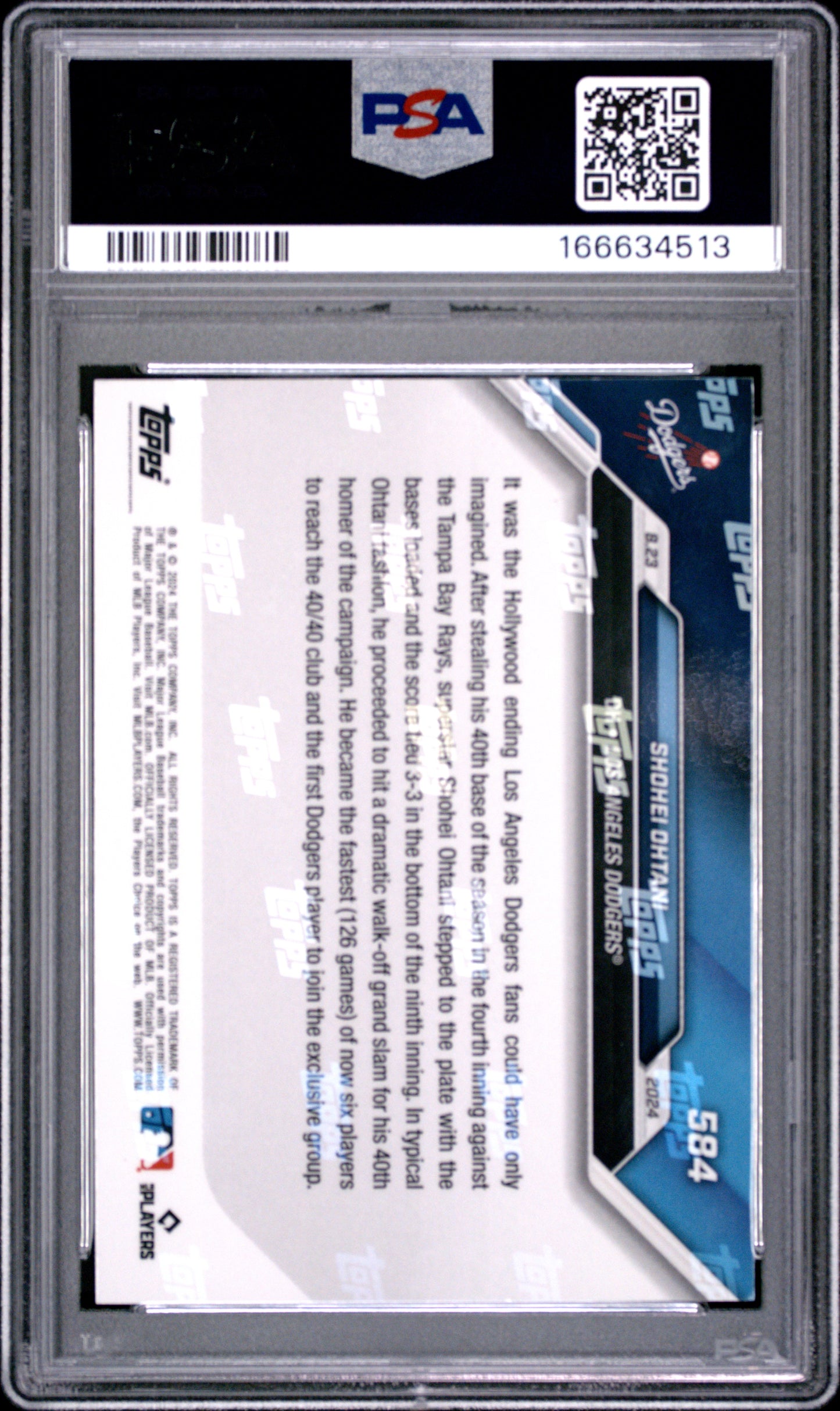 2024 Topps Now #584 Shohei Ohtani PSA 6 166634513