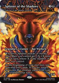 MTG Teenage Mutant Ninja Turtles Source Material Splinter of the Shadows - Ashcoat of the Shadow Swarm (Borderless)