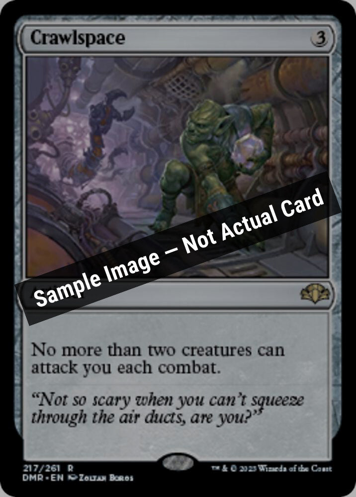 Magic,Dominaria Remastered,Crawlspace - 217,Normal,Near Mint — Sample Image, Not Actual Card