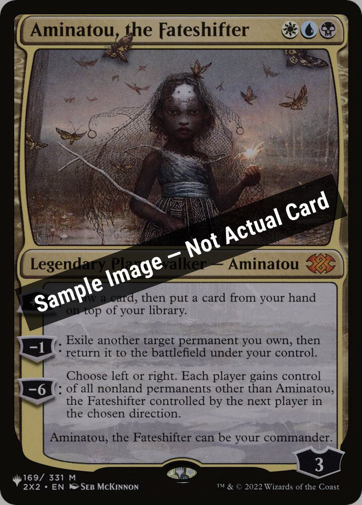 Magic,The List Reprints,Aminatou, the Fateshifter - 169/331,Normal,Near Mint — Sample Image, Not Actual Card