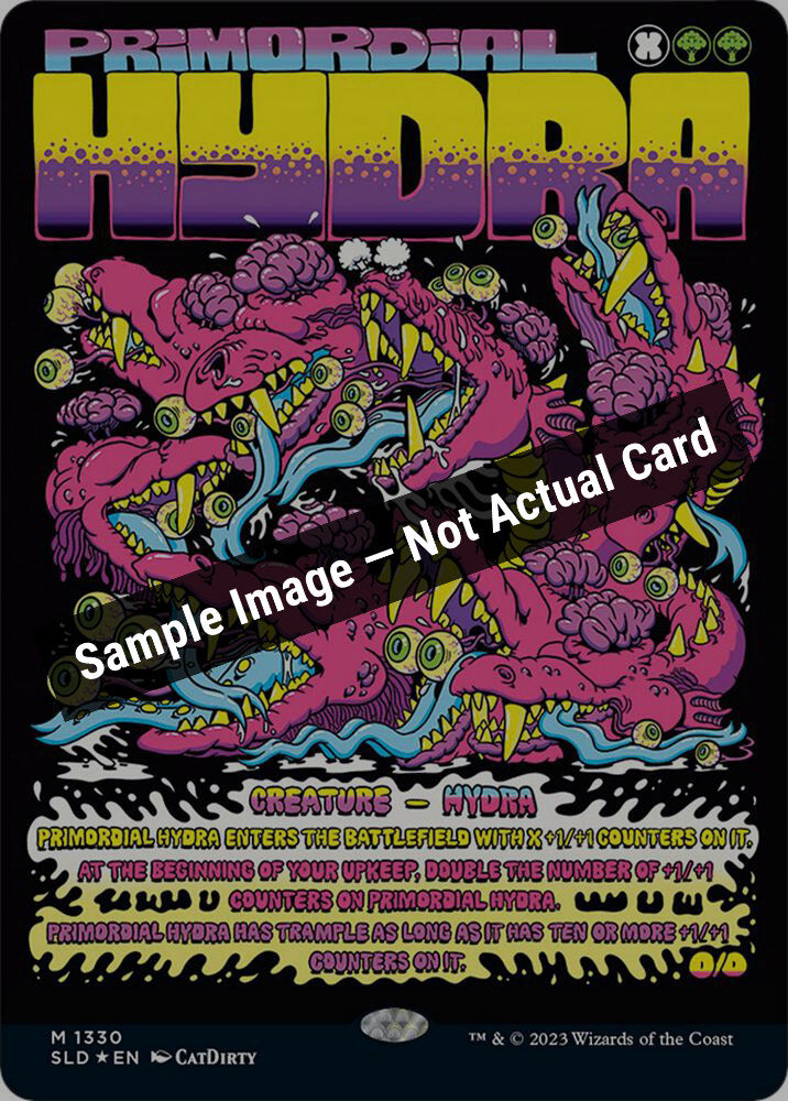 Magic,Secret Lair Drop Series,Primordial Hydra - 1330,Foil,Near Mint — Sample Image, Not Actual Card