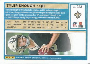 2025 Donruss Optic #223 Tyler Shough Rated Rookies RPS Autographs #/350
