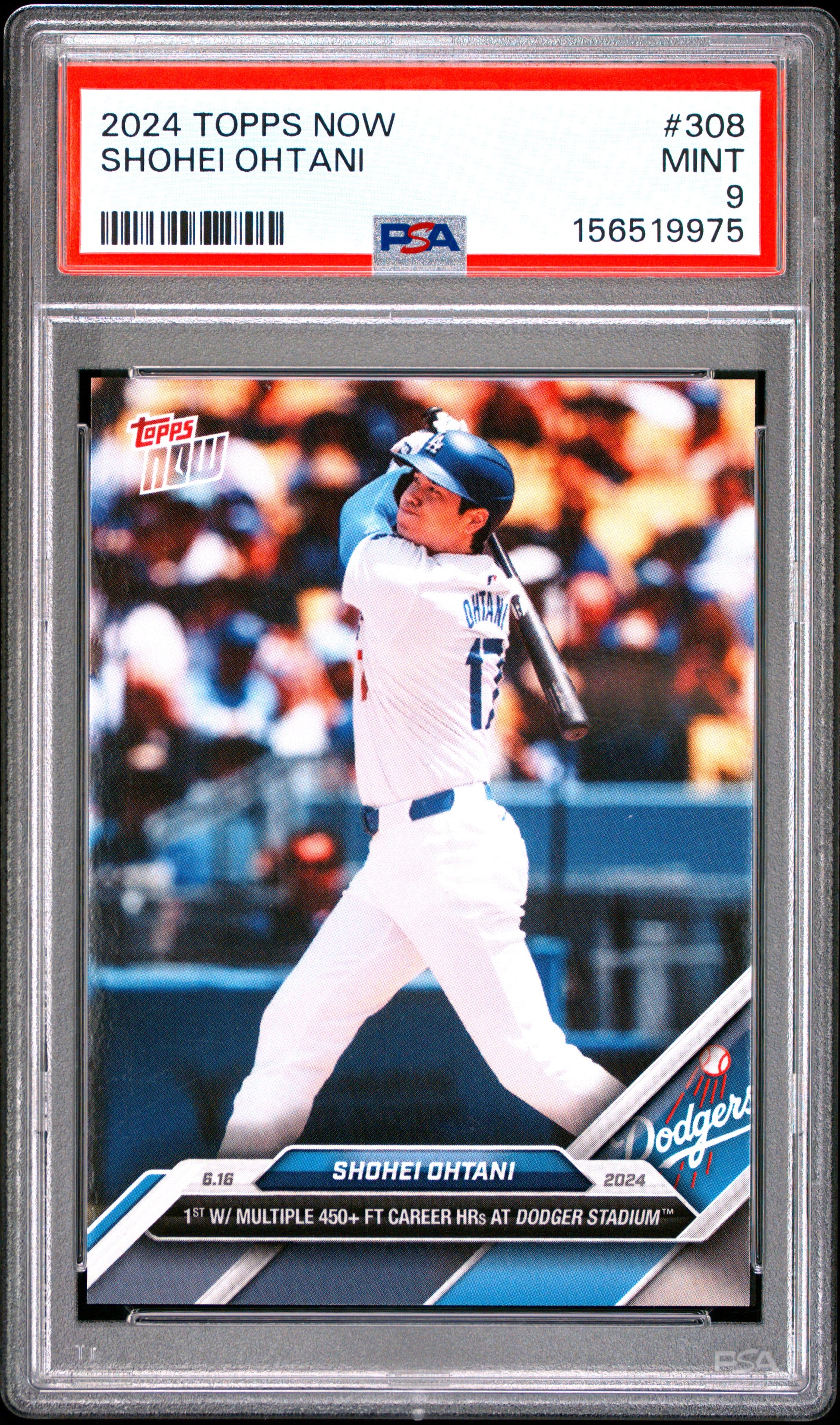 2024 TOPPS NOW SHOHEI OHTANI #308 PSA 9